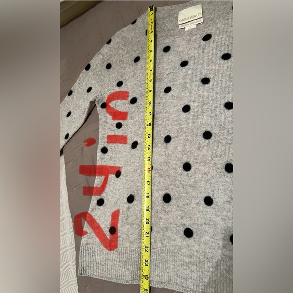 Cynthia Rowley Polka Dot Cashmere Sweater Size M - Picture 6 of 7